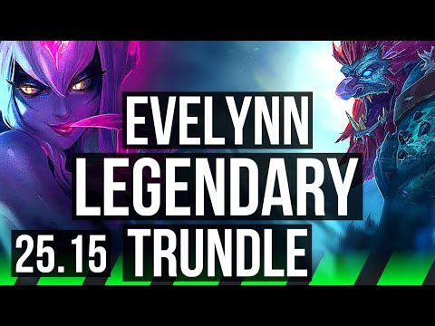 EVELYNN vs TRUNDLE (JGL) | 16/2/5, Legendary | KR Master | 25.15