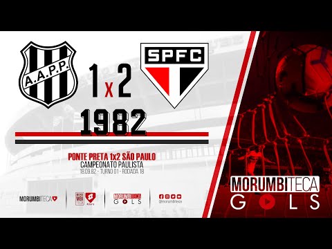 Ponte Preta 1x2 São Paulo - Paulista 1982 - Turno 01 - Rodada 18 - 18/09/1982