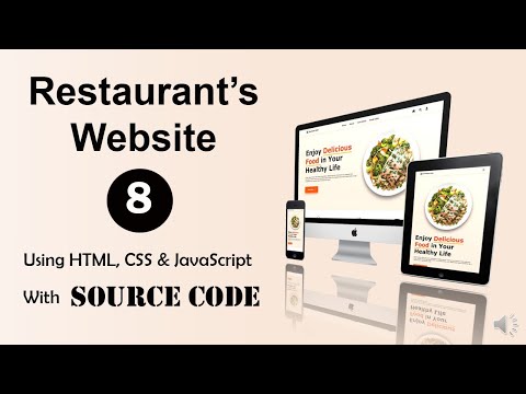 | Pt. 8 | Restaurant's Website - HTML, CSS & JavaScript (Fully Responsive ) || Frontend project