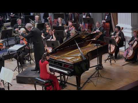 Liszt Piano Concerto No. 1 in E flat major, Asta Dora Finnsdottir (14yrs) @Zaporizhzhia