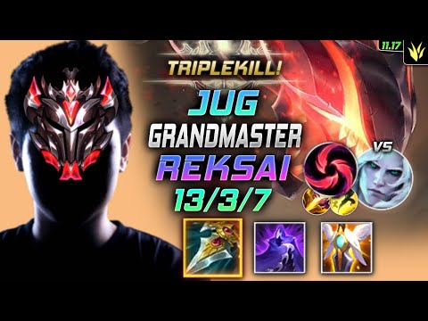 GrandMaster Rek'Sai Jungle vs Viego - 천상계 정글 렉사이 템트리 룬 자발 칼날비 レク＝サイ Рек'Сай 虚空遁地兽 - LOL KR 11.17