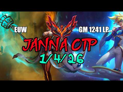 Janna OTP vs Ezreal/Senna Support 1/4/26 | EUW Grandmaster 1241LP