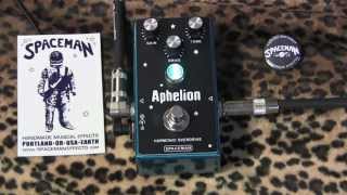 Video thumbnail for Spaceman Effects APHELION harmonic overdrive pedal demo with MJT Strat by gearmanndude