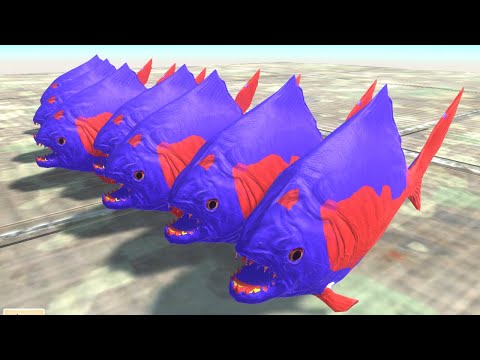 King Superman piranha oasis death run-ARBS/animal revolt battle simulator
