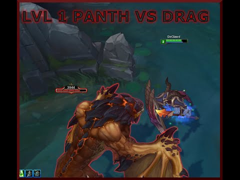 League of Legends Pantheon - Dragon at Level 1!