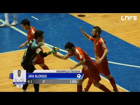 Gol Javi Alonso (0-1) Santiago Futsal - Naturpellet Segovia. J22, 1Div