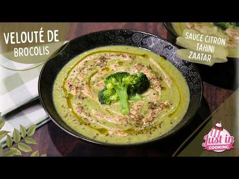 Velouté de Brocolis, Crème Citron Tahini Zaatar