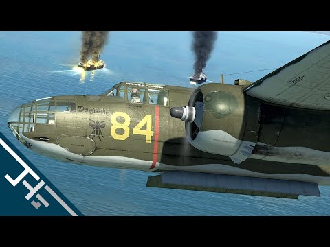 IL-2 Great Battles: A-20B - Skip bombing
