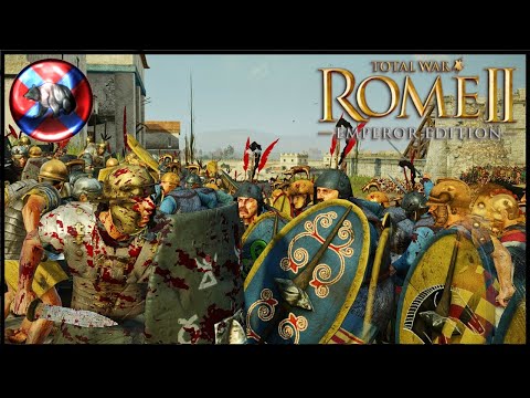 One Unit Over 450 Kills!  4v4 Total War: Rome 2 Siege Battle