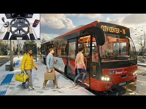 The Bus - Most Realistic City Driving Experience | Steering Wheel Gameplay