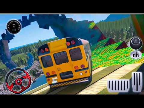 Impossible Mega Ramp Coach Bus Driving 🚍 | Mega Stunt Racing Game for Android