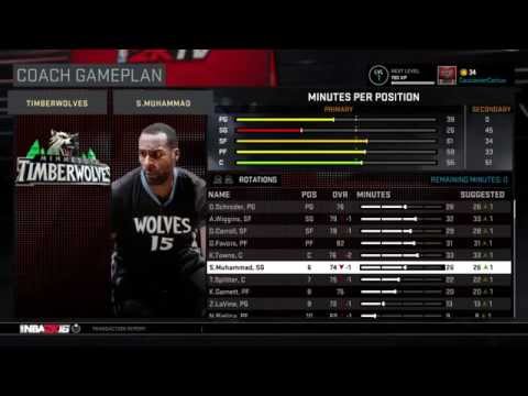NBA 2K16 MYGM Rebuilding the Timberwolves Ep. 2 - SO MANY PAUSES!