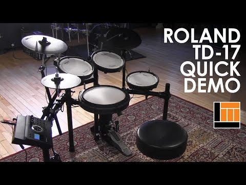 Roland TD-17 V-Drum Kit [Quick Demonstration] Video