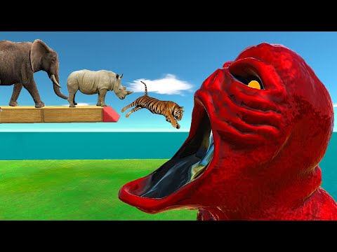 Who can Jump Over Titanus Red | ARBS - Animal Revolt Battle Simulator