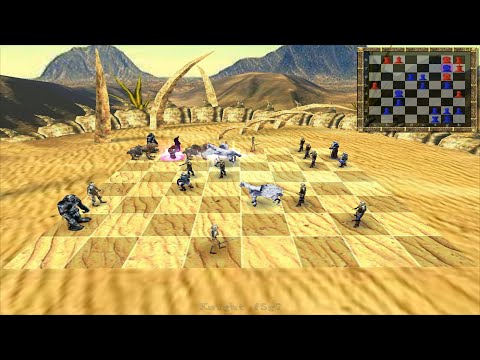 4K WAR CHESS  3D  I  BRILLANT KNIGHT  KILL QUEEN !!!