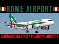 ROME LEONARDO DA VINCI FIUMICINO AIRPORT - FCO - TERMINAL 3 - IMMIGRATION - CUSTOMS - BAGGAGE