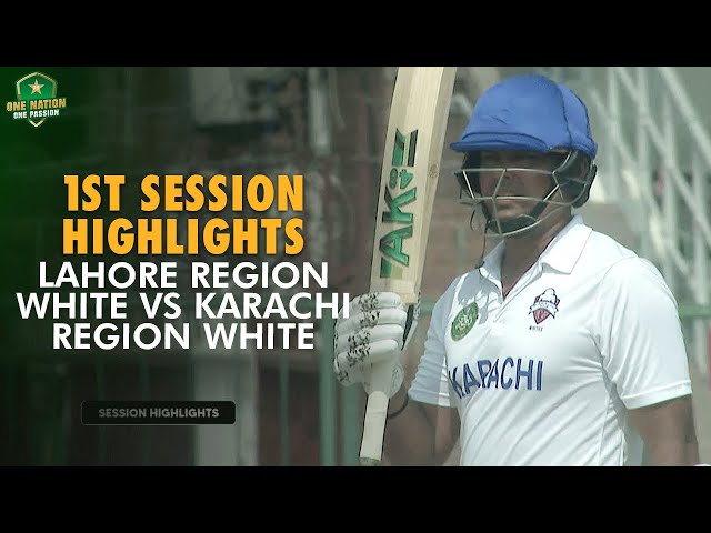 1st Session Highlights | Lahore Region W vs Karachi Region W | #QeAT 2023/24 | PCB | M1U1A