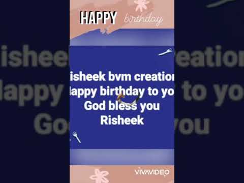 Happy birthday to RISHEEK BVM CREATIONS ON 6/4/2021 grand celebrations in Canada bvm(babu)