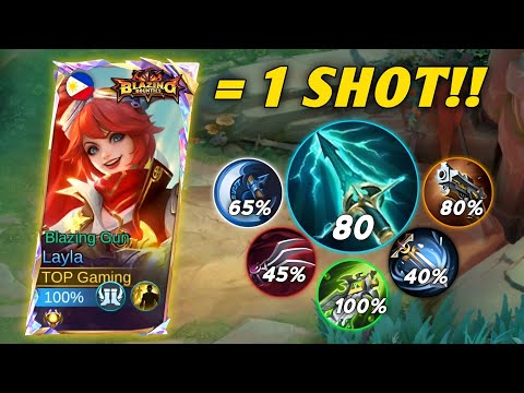NEW META LAYLA 1 SHOT DMG BUILD 2025! (best build & emblem) Build Top Global Layla 2025 - MLBB