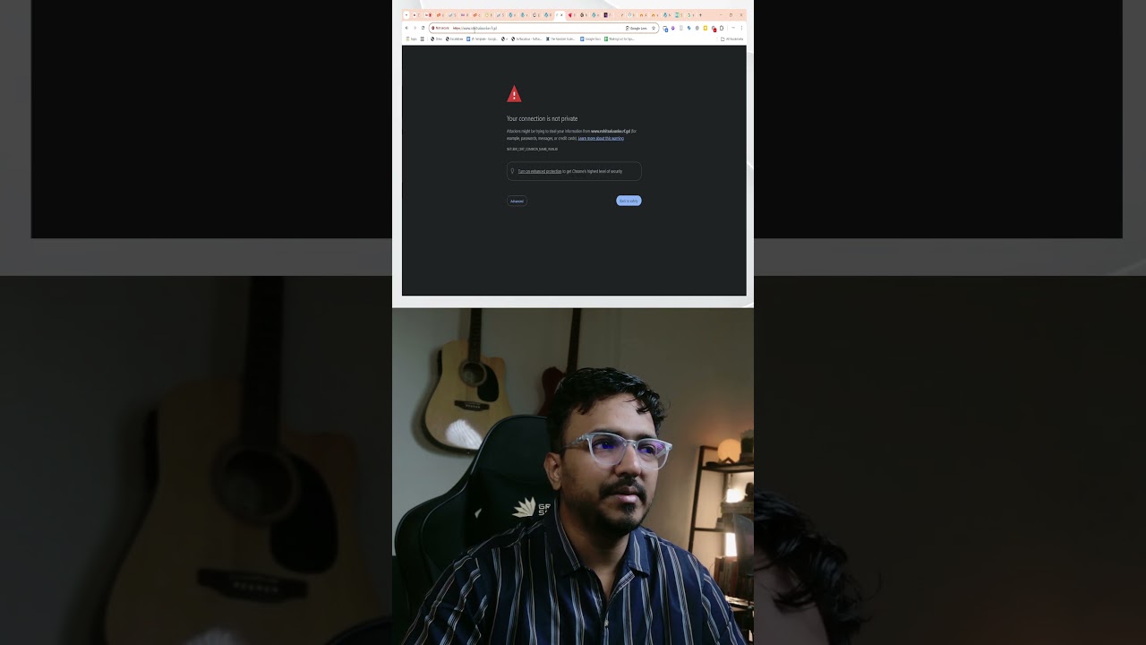 No SSL on free Hosting infinityFree. Chrome Shows error after putting 'WWW