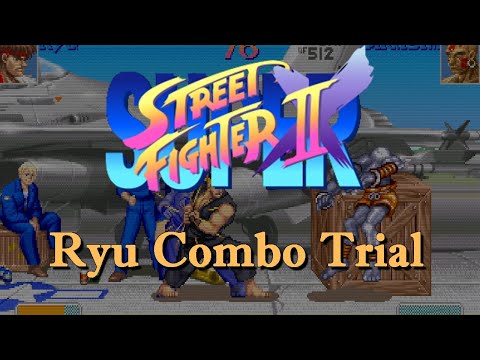 Ryu Super Turbo Combo Trial Video (Find hints and motion inputs in description)