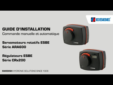 Commande manuelle et automatique – Servomoteurs ESBE (ARA) et Régulateurs (CRx)
