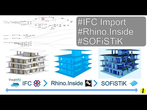 [English] # IFC # Rhino.Inside# SOFiSTiK - how to create analytical model for SOFiSTiK RhinoInside