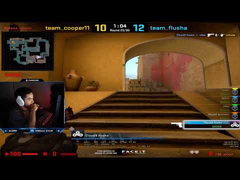 Flusha dirty Deagle 1v5 Ace on NA FPL