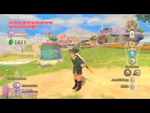 [4K] tLoZ Skyward Sword HACKED - Link's legs don't move while running