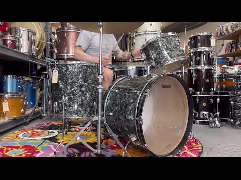 1971 Ludwig "Super Classic" Black Diamond Pearl Drum Set image 24