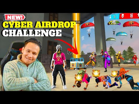 Cyber Airdrop Only Challenge In Solo Vs Squad 🗿🔥| ICYBEAST 😈| Free Fire Max |