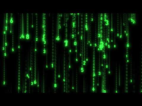 5 Hour Green Matrix Rain Code Loop Motion Background - ASMR Video