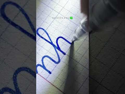 Viết chữ đẹp - Bút bi nhũ