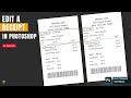 Easily How To Edit Receipt In Photoshop 2026