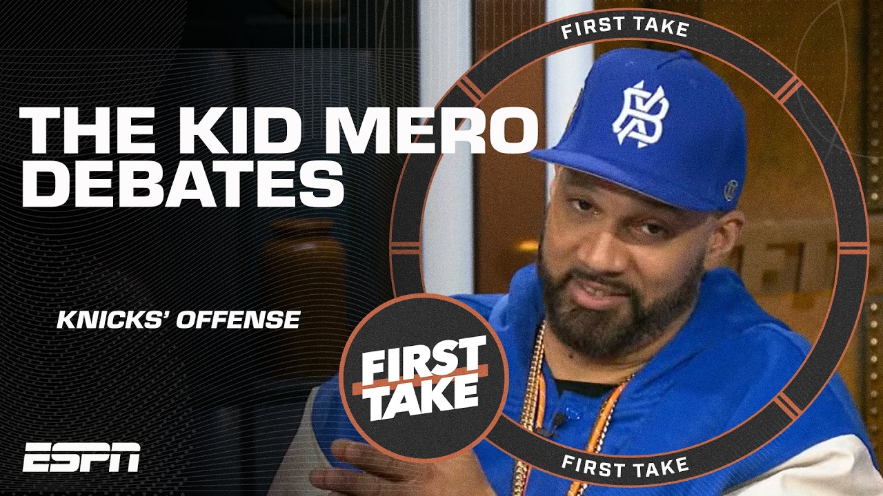 The Kid Mero DEBATES Stephen A. & Big Perk on KAT, Jalen Brunson & Knicks' offense 🔊 | First Take