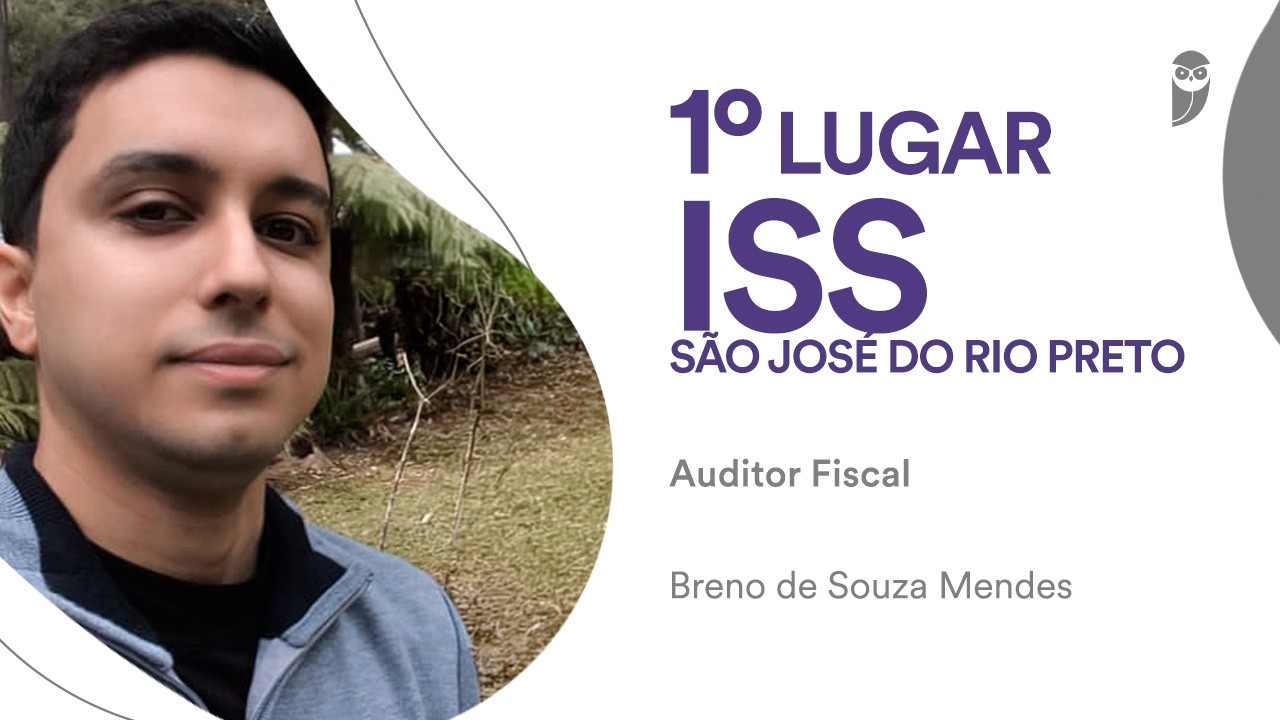 ISS São José do Rio Preto: Conheça Breno de Souza Mendes, aprovado em 1º lugar para Auditor Fiscal