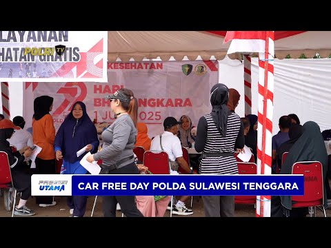 RANGKAIAN KEGIATAN CAR FREE DAY POLDA SULAWESI TENGGARA