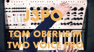 Video thumbnail for J3PO - Tom Oberheim TWO VOICE PRO synth demo NO TALKING by J3PO