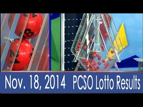 November 18, 2014 PCSO Lotto Results