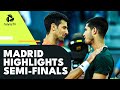 Alcaraz and Djokovic Clash; Tsitsipas Faces Zverev | Madrid 2022 Semi-Final Highlights