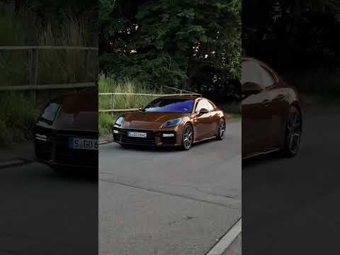 #Porsche #Panamera Turbo in Madeiragoldmetallic 🔥