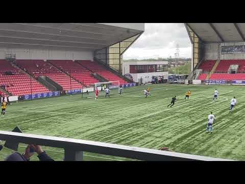 Will Sewell hits post for Largs v Auchinleck