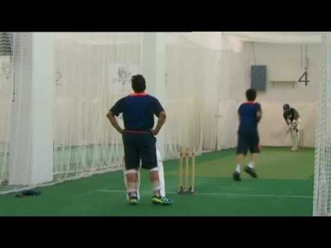 Sachin Tendulkar Net Practice with Son Arjun Tendulkar