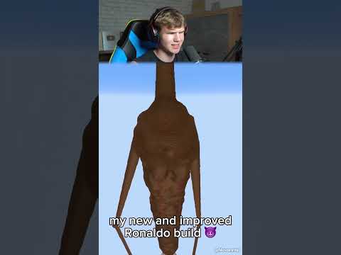 Я Построил Роналду в Minercaft! ⚽ (Оцените) #shorts #шортс #minecraft #майнкрафт #роналду #постройка