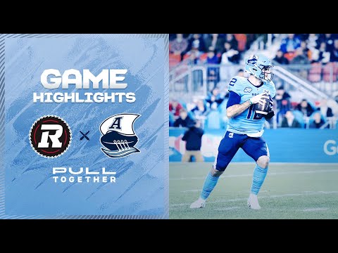 CFL Game Highlights - Toronto Argonauts vs. Ottawa Redblacks – October 14, 2023