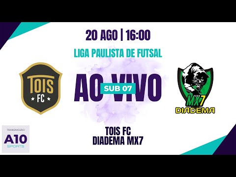 TOIS FC 8 x 1 DIADEMA MX7 - LIGA PAULISTA DE FUTSAL - SUB 07 - 20/08/2023
