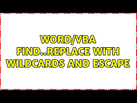 Word/VBA Find..Replace with wildcards and escape ＜/＞