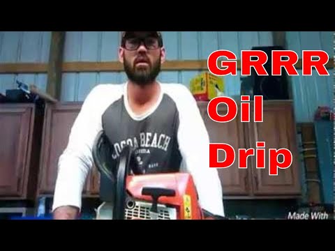 Why is my Chainsaw leaking oil under muffler how to fix Stihl MS250
