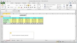 Excel groups: Working with worksheet groups