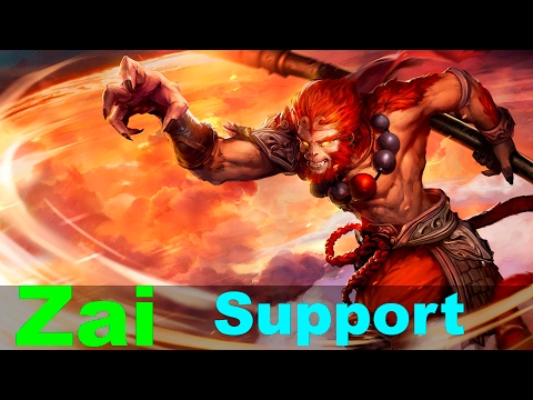 Zai Monkey King Support 7.02 | pro Gameplay | Highlights — Dota 2 (2017)